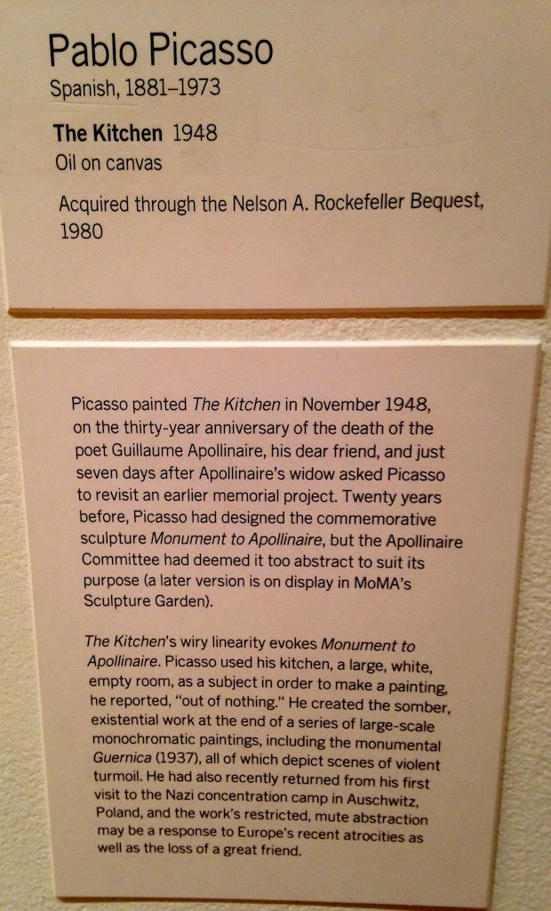 Mae's Food Blog: Picasso's Kitchen