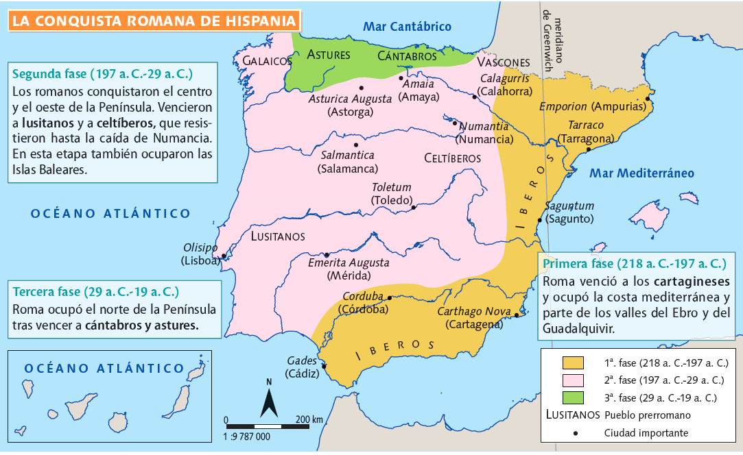 Historia de España 1.3. Hispania romana conquista y romanización de la península; el legado Historia de España 1.3. Hispania romana conquista y romanización de la península; el legado