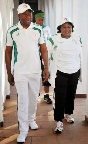 1 Photos: President Jonathan and First Lady at the gym