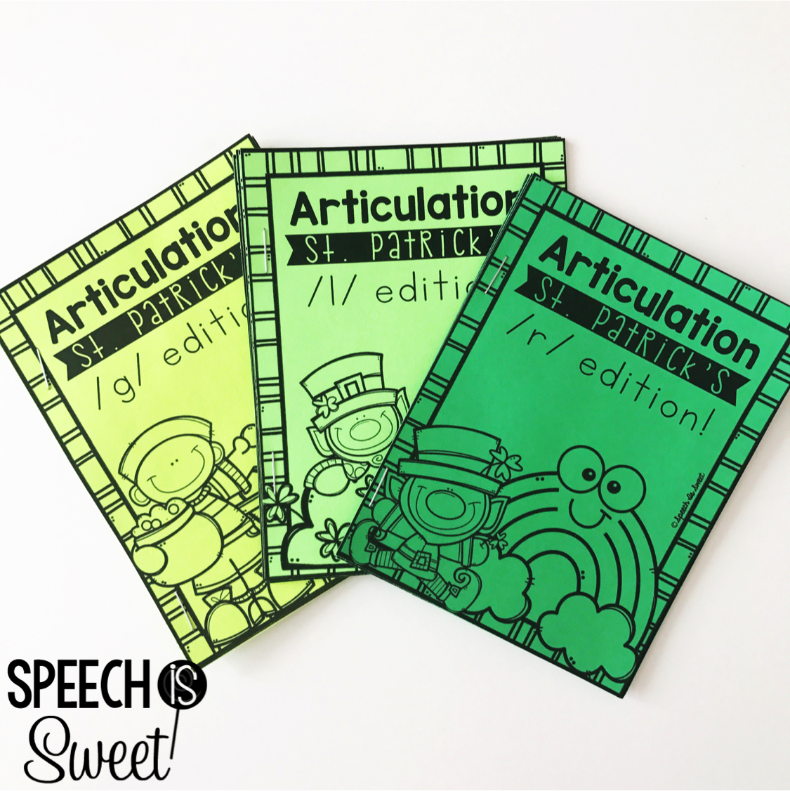 St. Patrick's Day Articulation Vocabulary Books Freebie! - Speech is Sweet