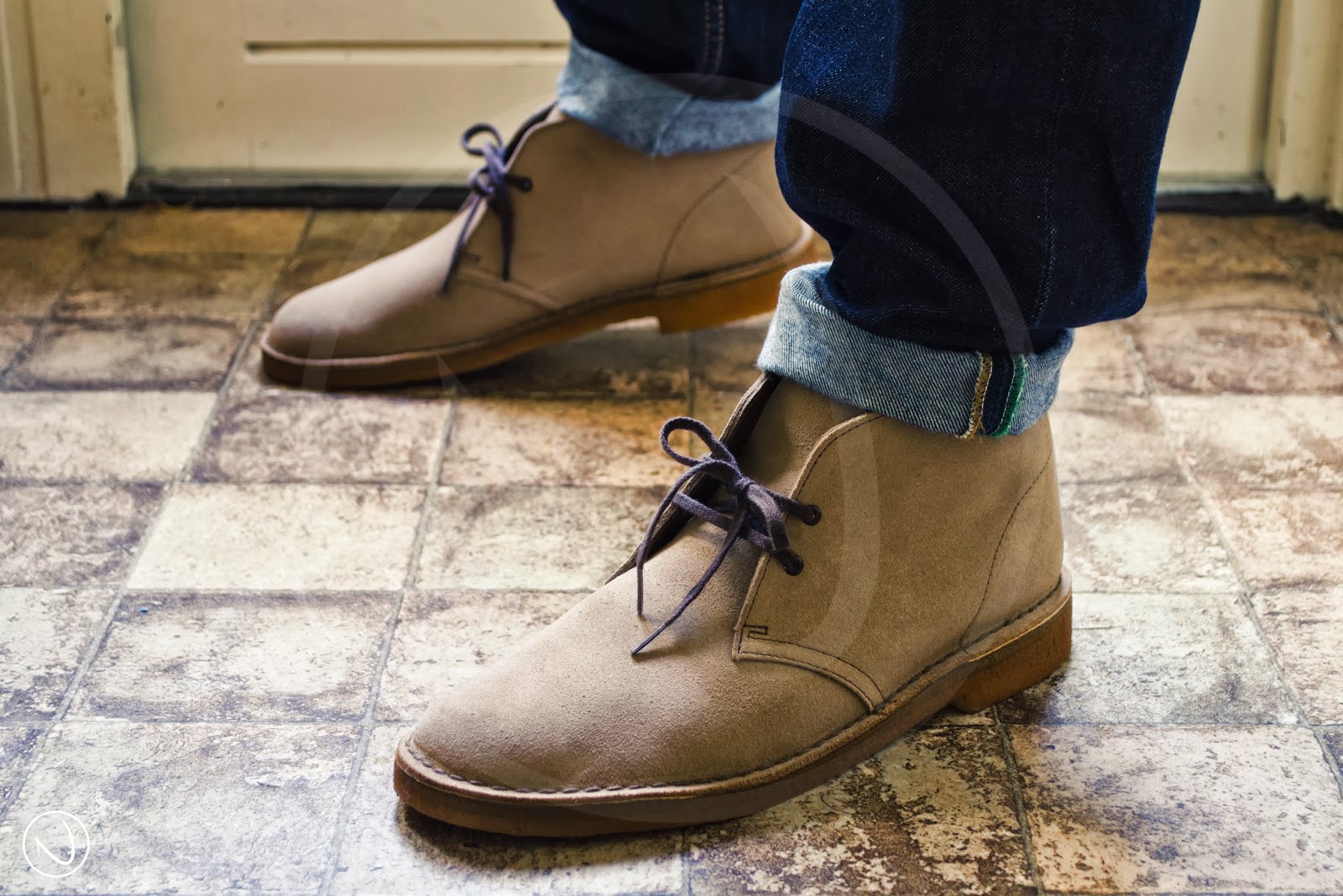 clarks desert boot wolf