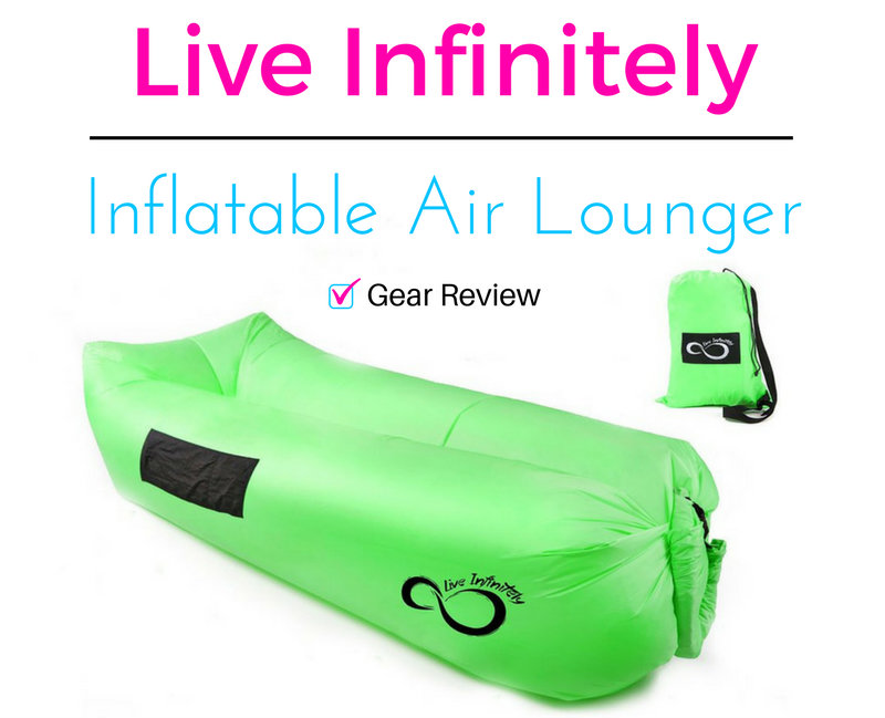 Live Infinitely Inflatable Air Lounger Girl on a Hike