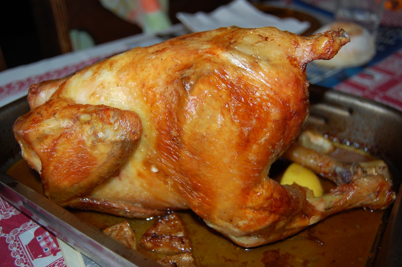 Receitas práticas de culinária: Frango assado no forno com limão