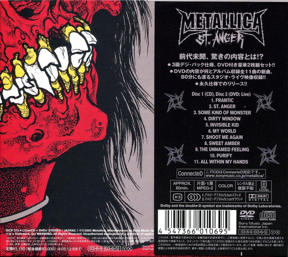 Ремикс песни неистовый зверь. Metallica "St. Anger". Праведный гнев металлика. Металлика St Anger концерт. St Anger обложка.