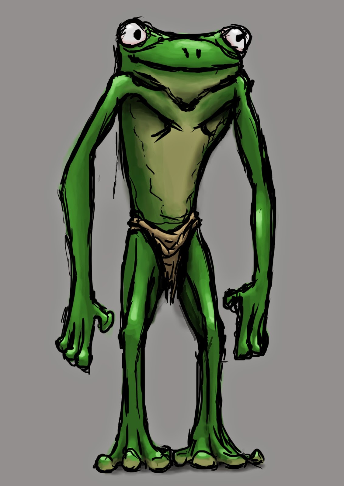 Computer Games Arts Burchmore Frogman Work In Progess