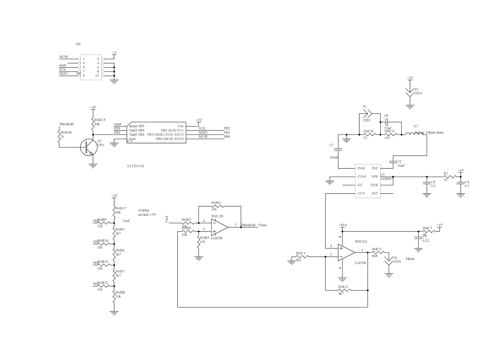 Homebrew for Hams: AD8307 Power Meter - Mk2