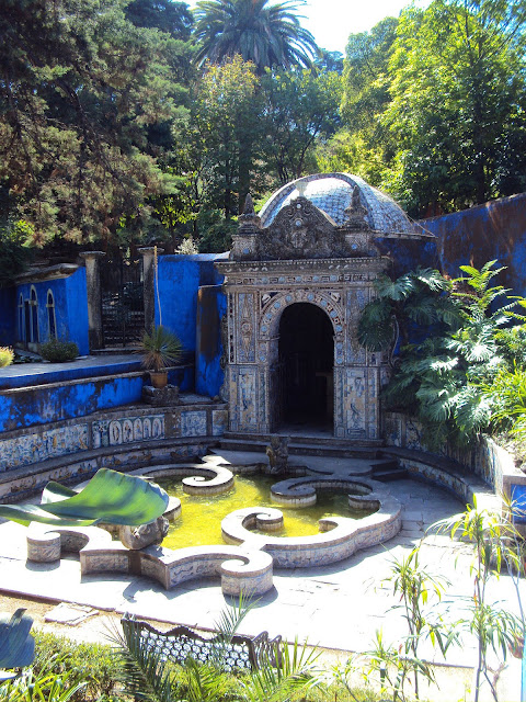 From the terrace, the view down to the tiny chapel is particularly charming.