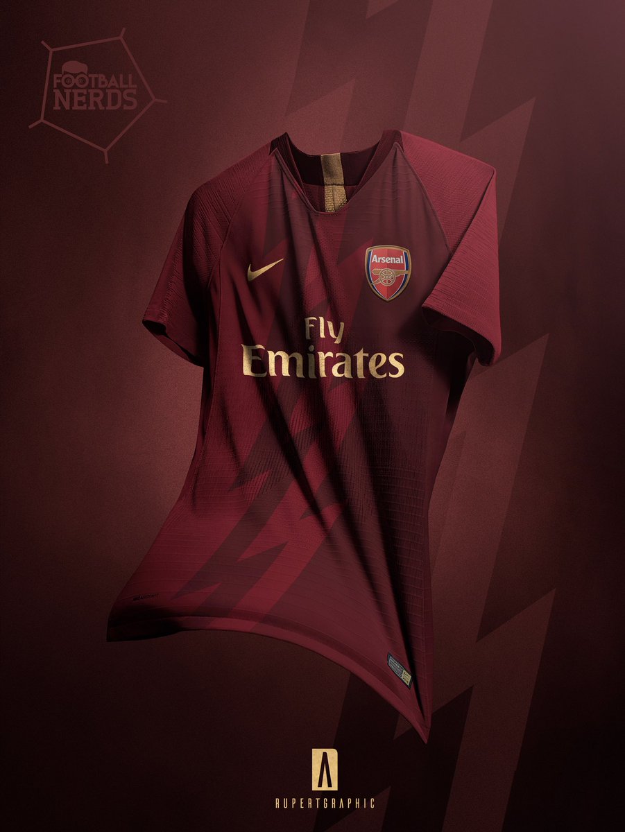 Stunning Nike Arsenal Home Kit Concept by Rupertgraphic Footy Headlines