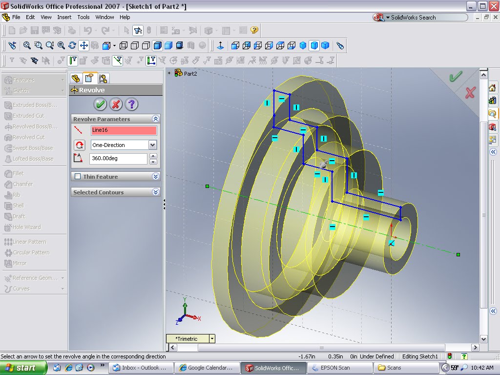 Musings of Making & Gaming: SolidWorks: Playing with Revolve
