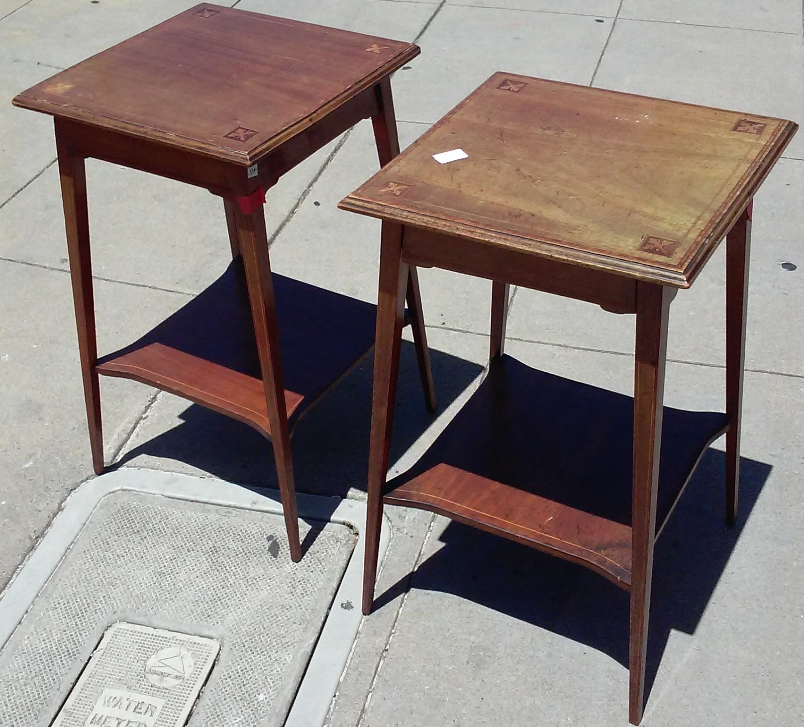 UHURU FURNITURE & COLLECTIBLES SOLD 16495 Antique 16" square x 28