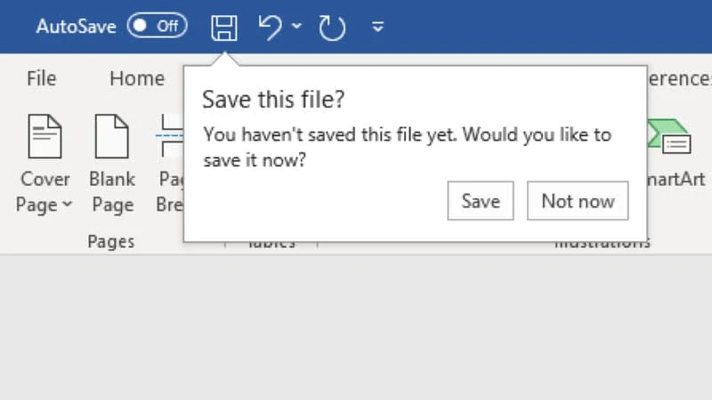 Microsoft Office for Windows will soon show smart save reminders (now available in Beta) for unsaved documents