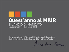 Le attività istituzionali svolte dal Sottosegretario Marco Rossi-Doria 2011/13