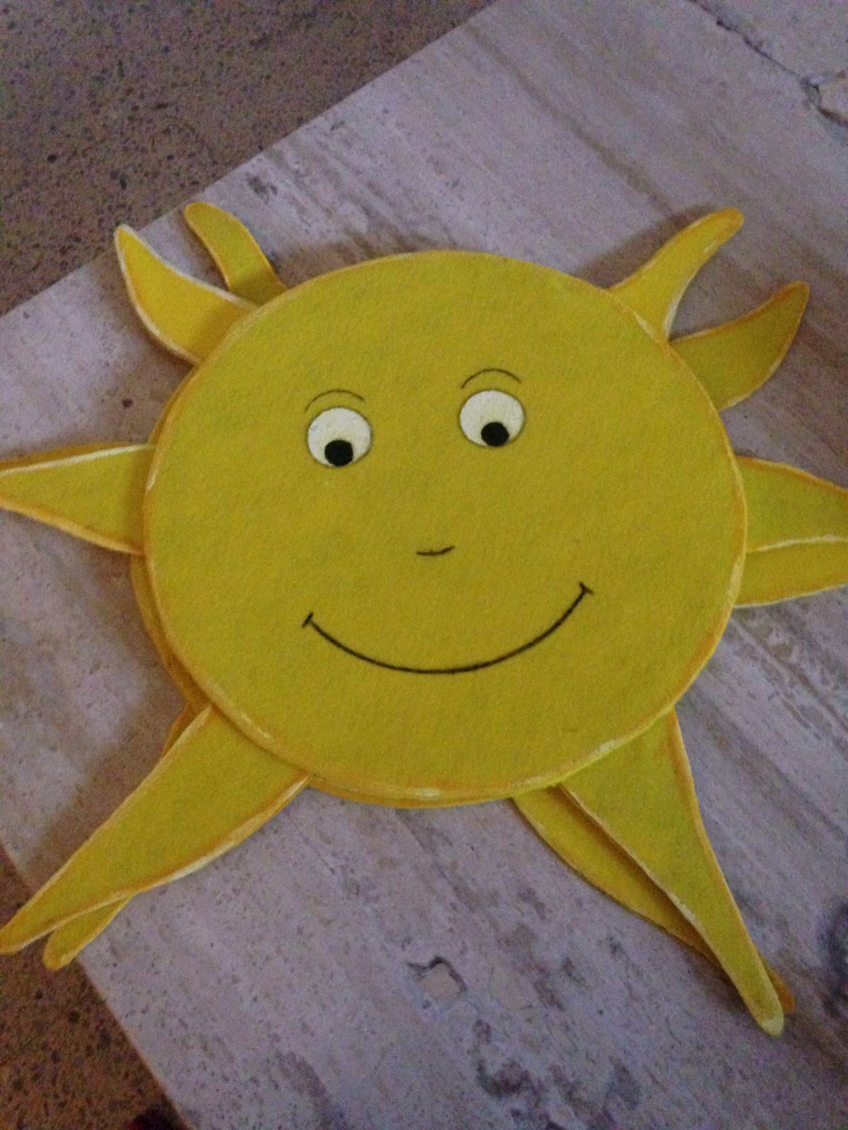 Ese Campo de minas Ganar DeSouVre: DIY-Como hacer un disfraz de Sol infantil con cartón y fieltro