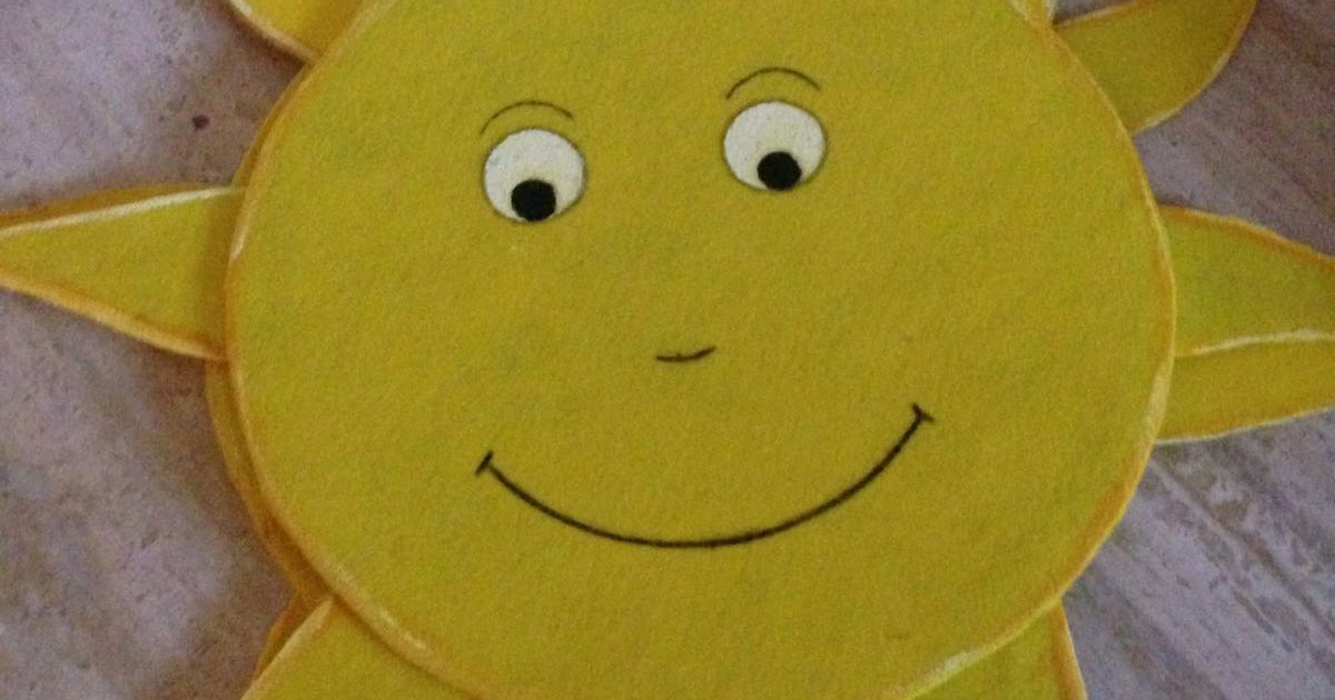 DeSouVre hacer un disfraz de Sol infantil con cartón y fieltro
