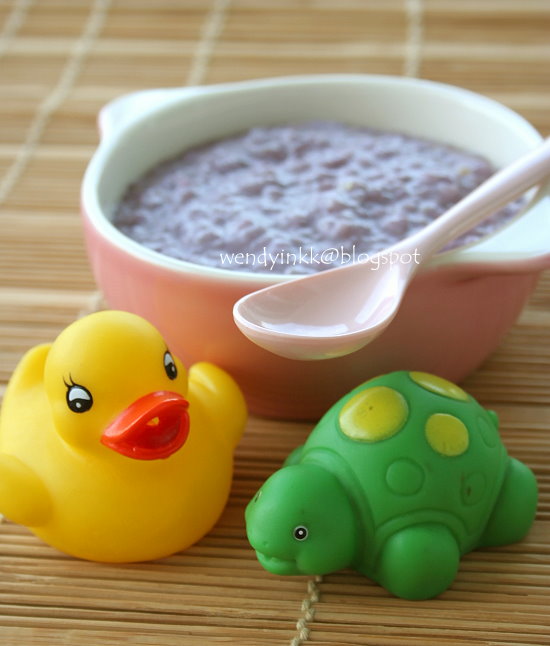 Table for 2.... or more Quinoa Rice Pudding with Blueberries Baby