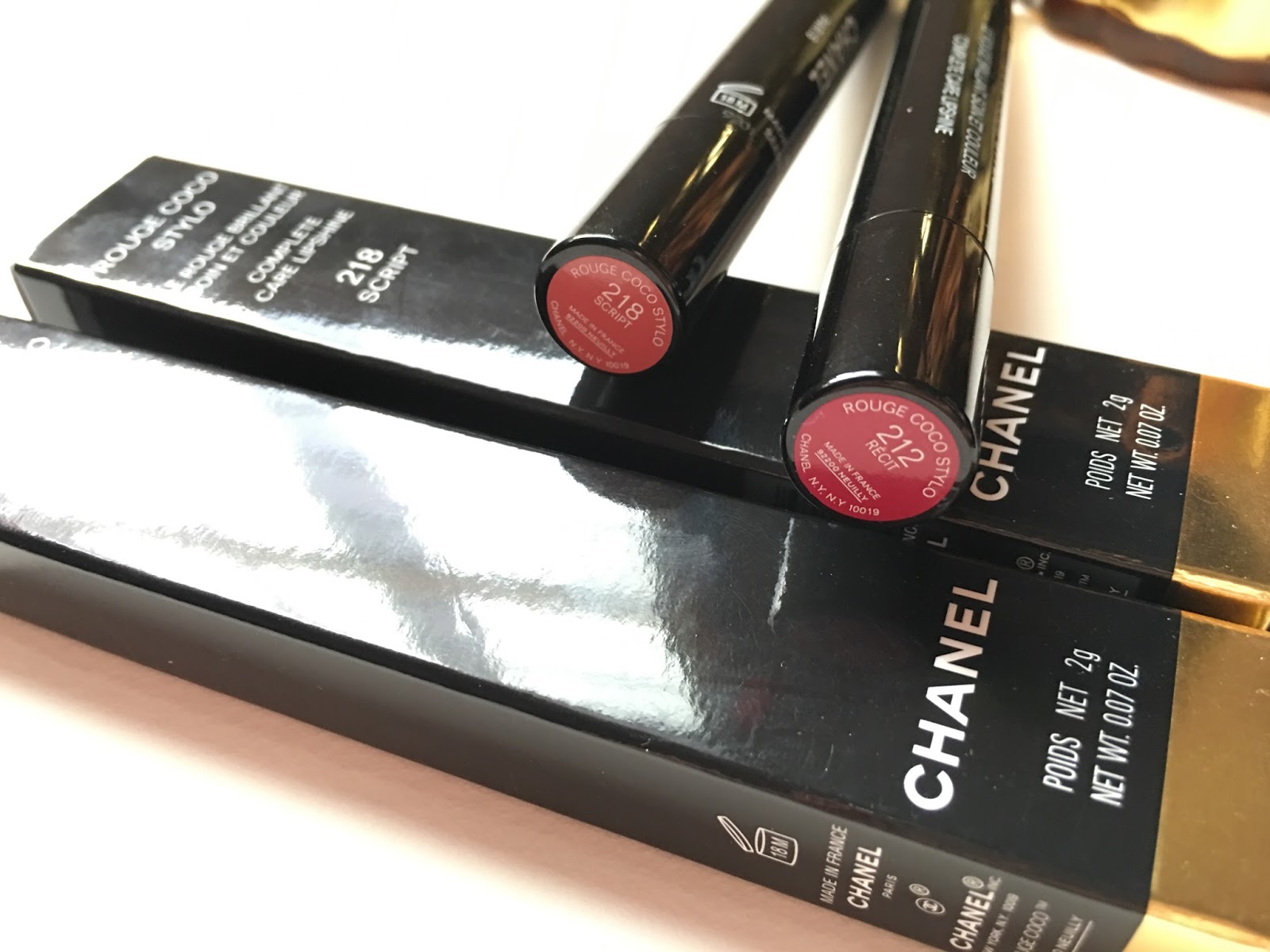 Chanel Conte (202) & Lettre (216) Rouge Coco Stylos Reviews, Photos,  Swatches