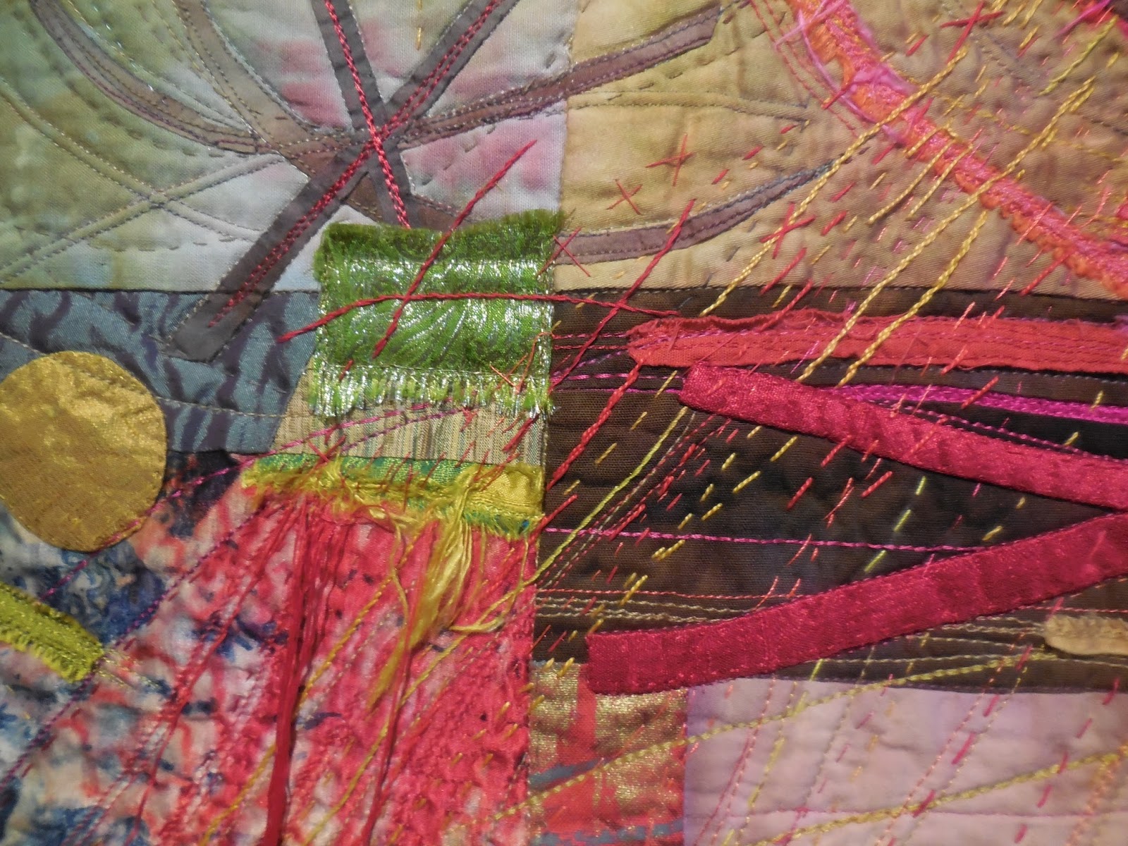 Art With a Needle Quilt National 7 hand stitching