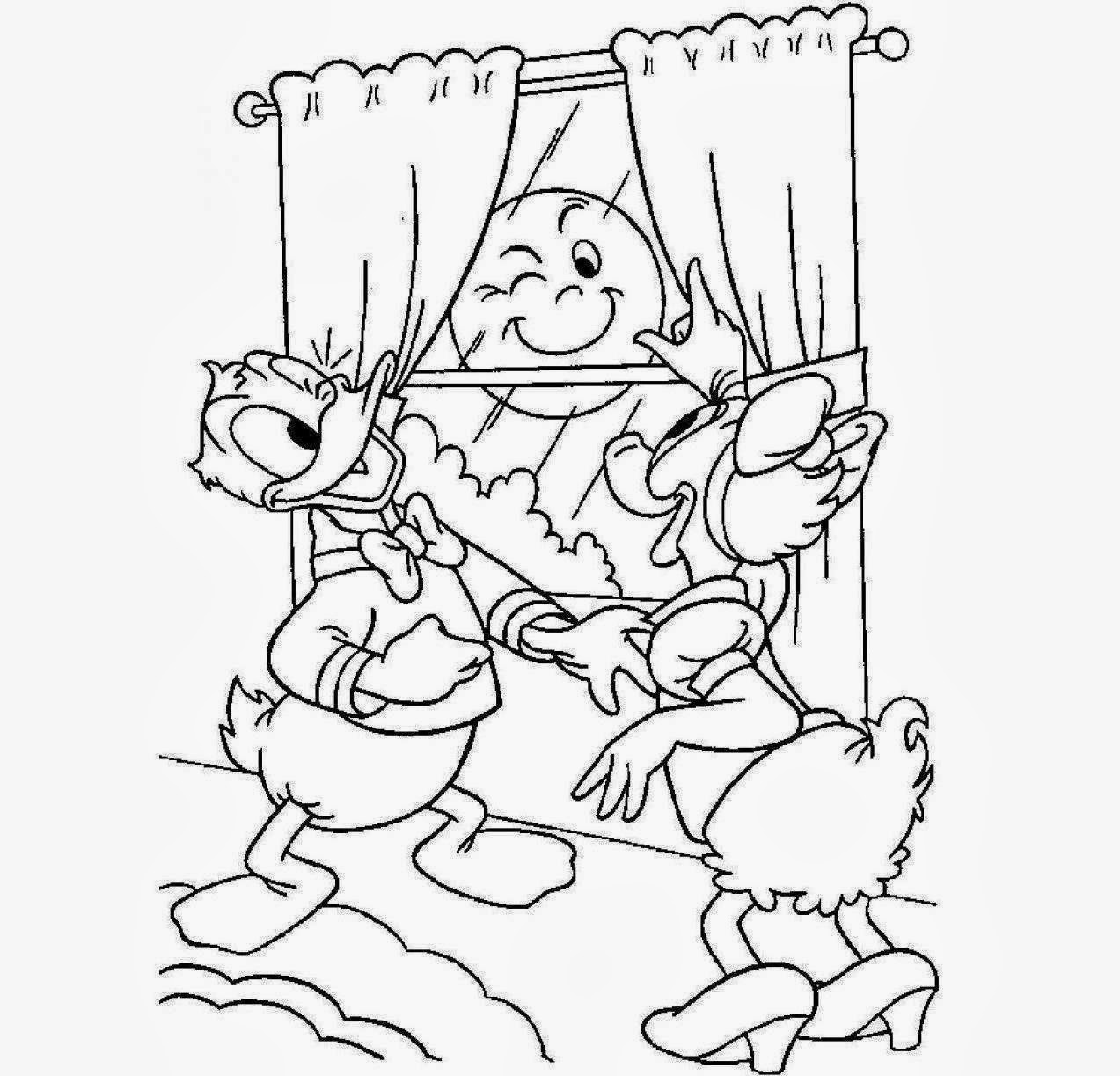 daisy and donald coloring pages - photo #7