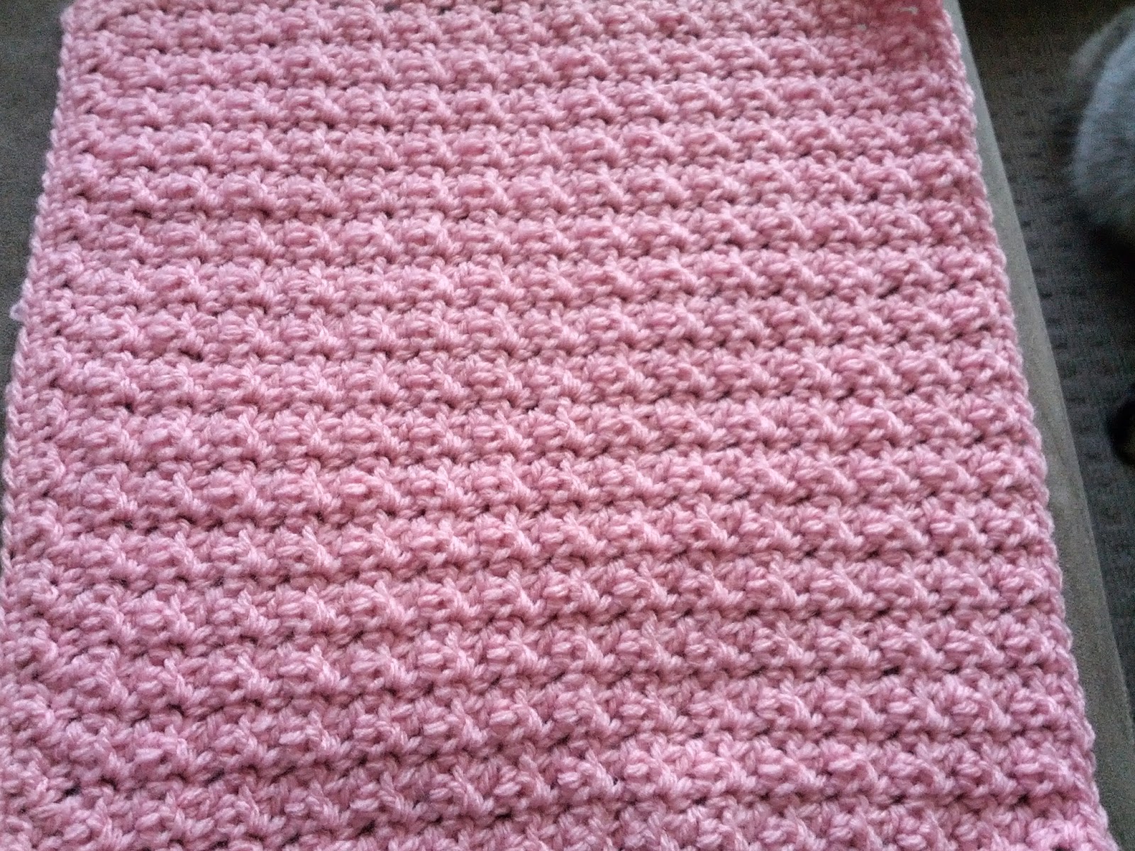 Blooming Lovely WIP Crochet Pink Baby Blanket