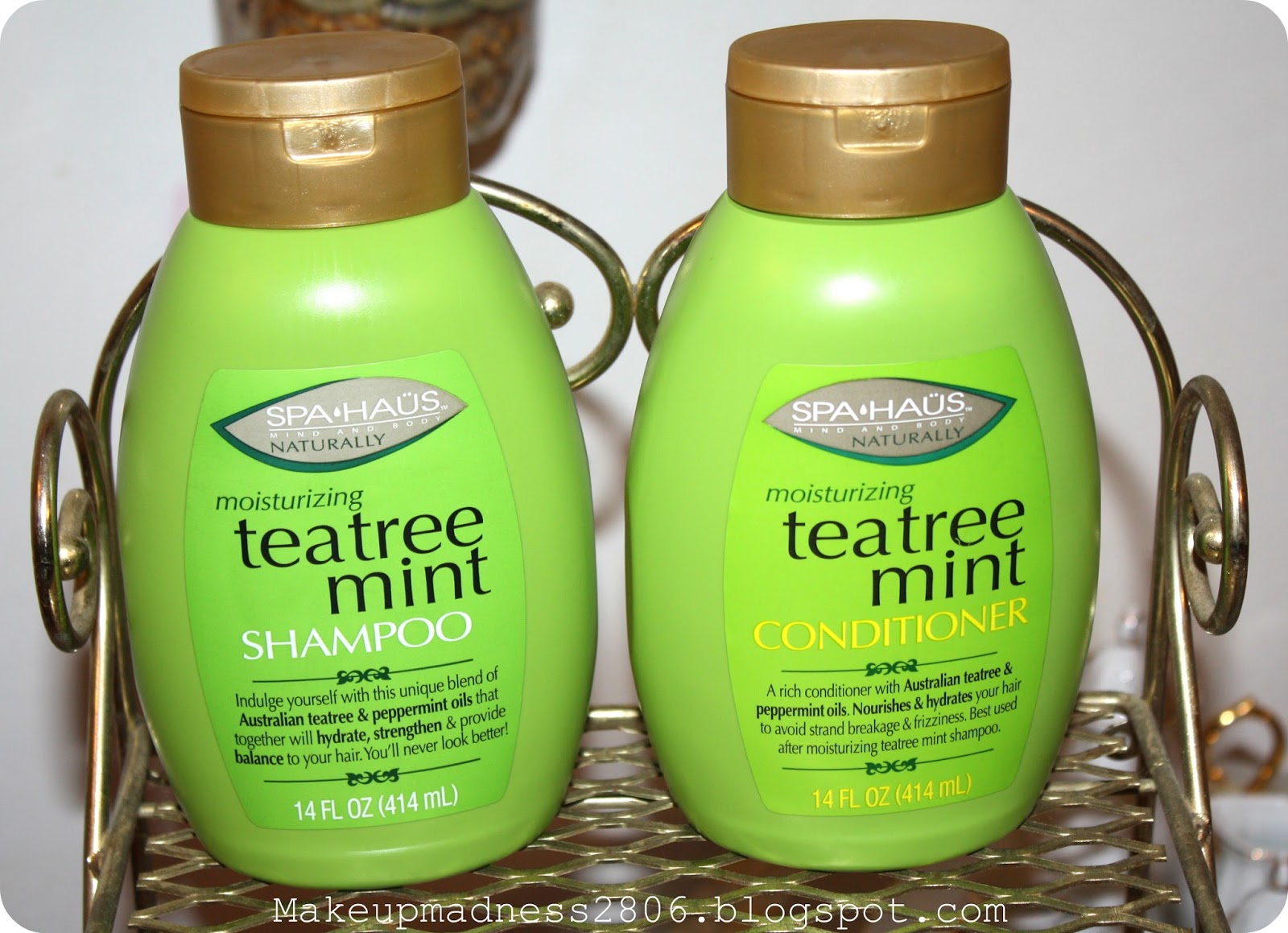 Makeup Madness Review Spa Haus Shampoo and Conditioner