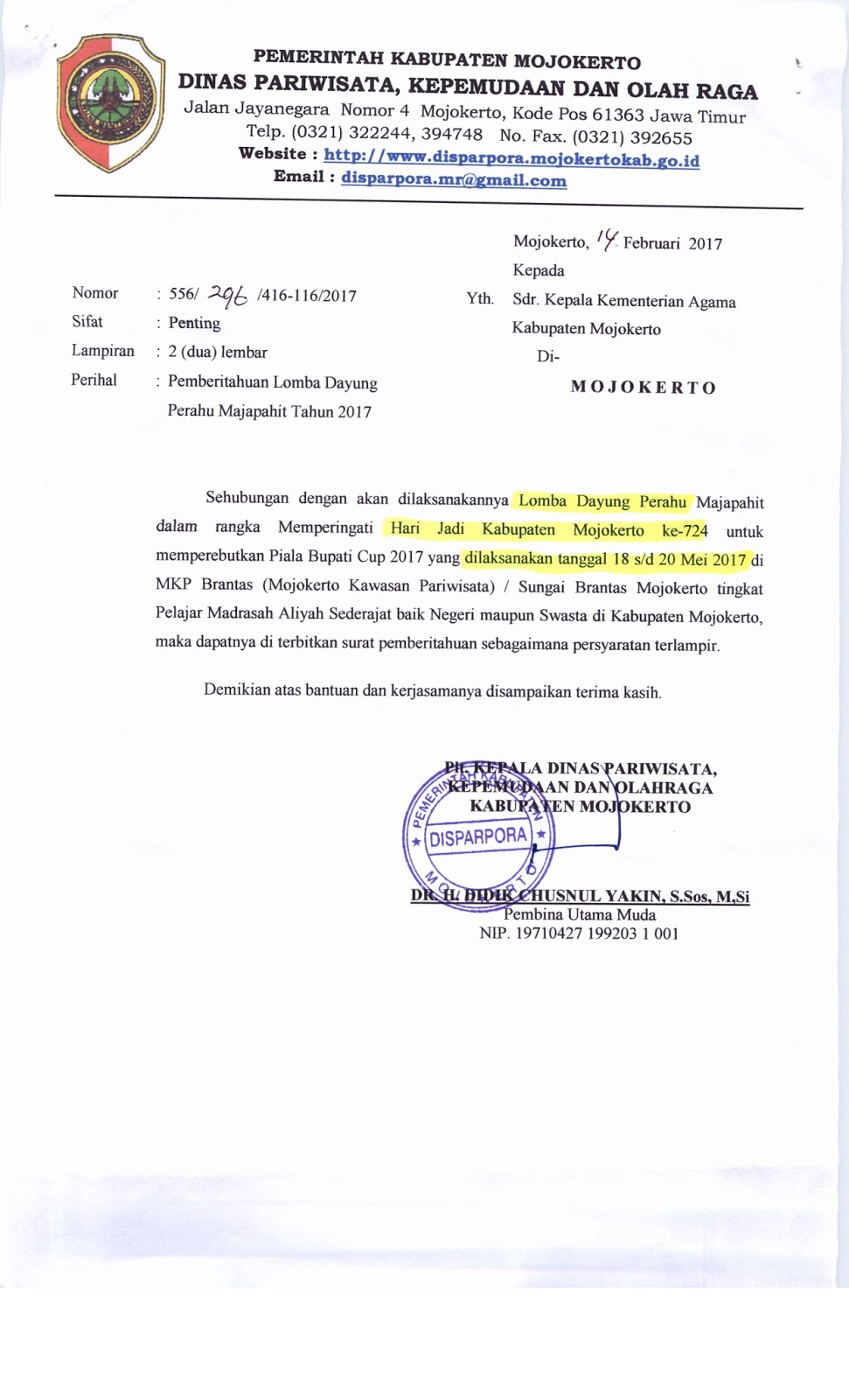 Pendma Kab. Mojokerto Lomba Dayung Perahu Majapahit 2017 Pendma Kab. Mojokerto Lomba Dayung Perahu Majapahit 2017