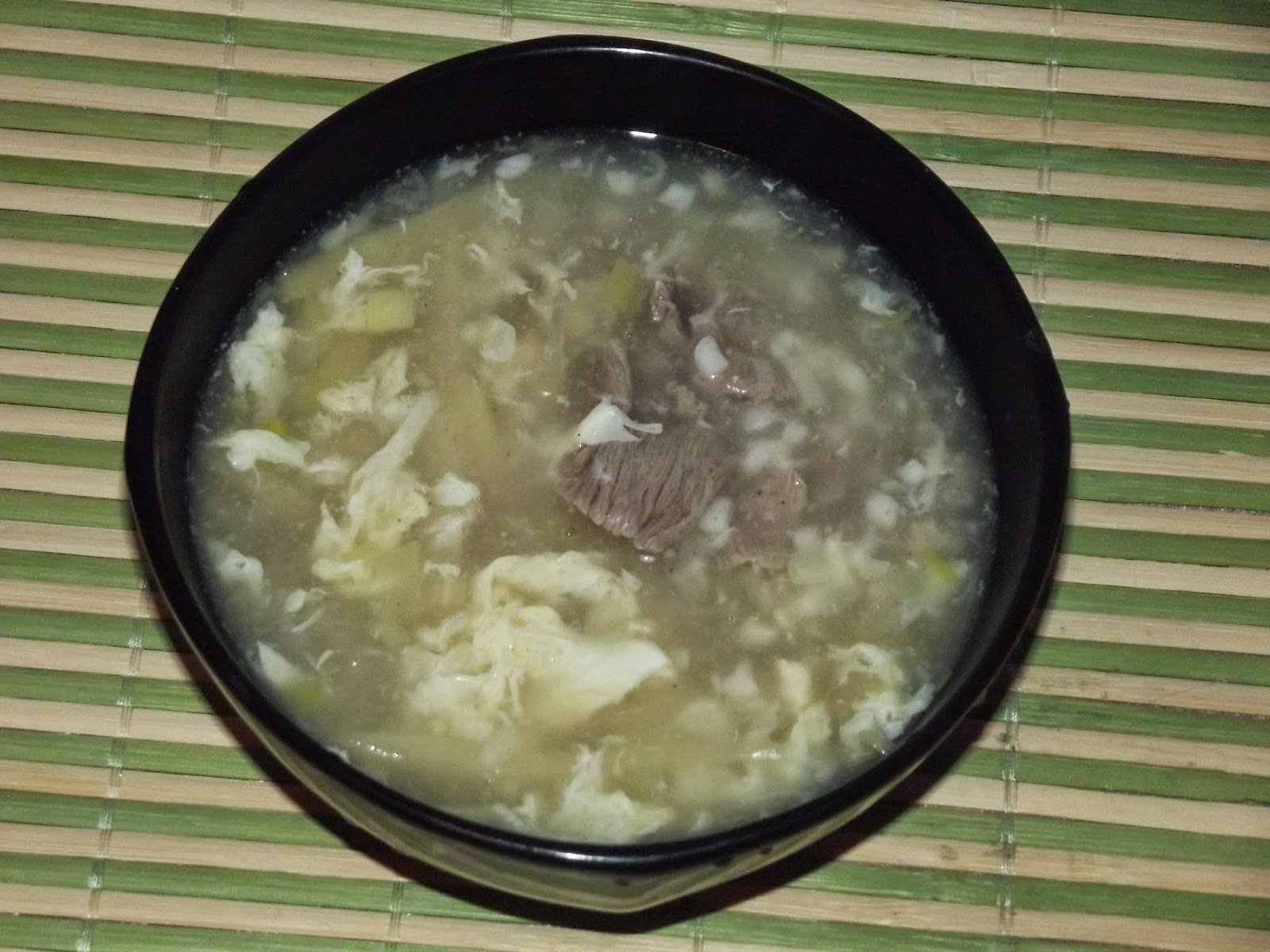 Adventures in Flavorland: Beef and bamboo shot soup (Filipino)