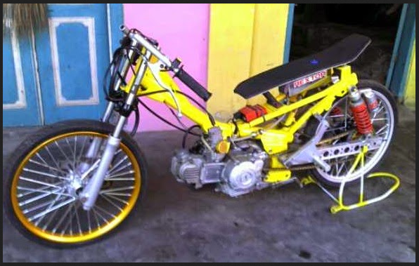 Gambar Foto Modifikasi Motor Jupiter Z Drag Super Cepat