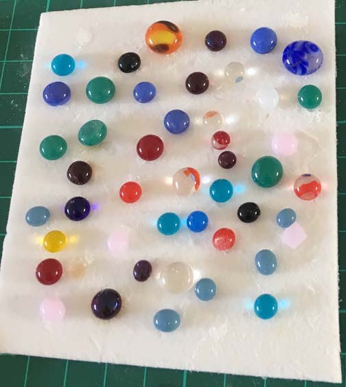 Microwave Kiln Glass Fusing Glass "Dots"