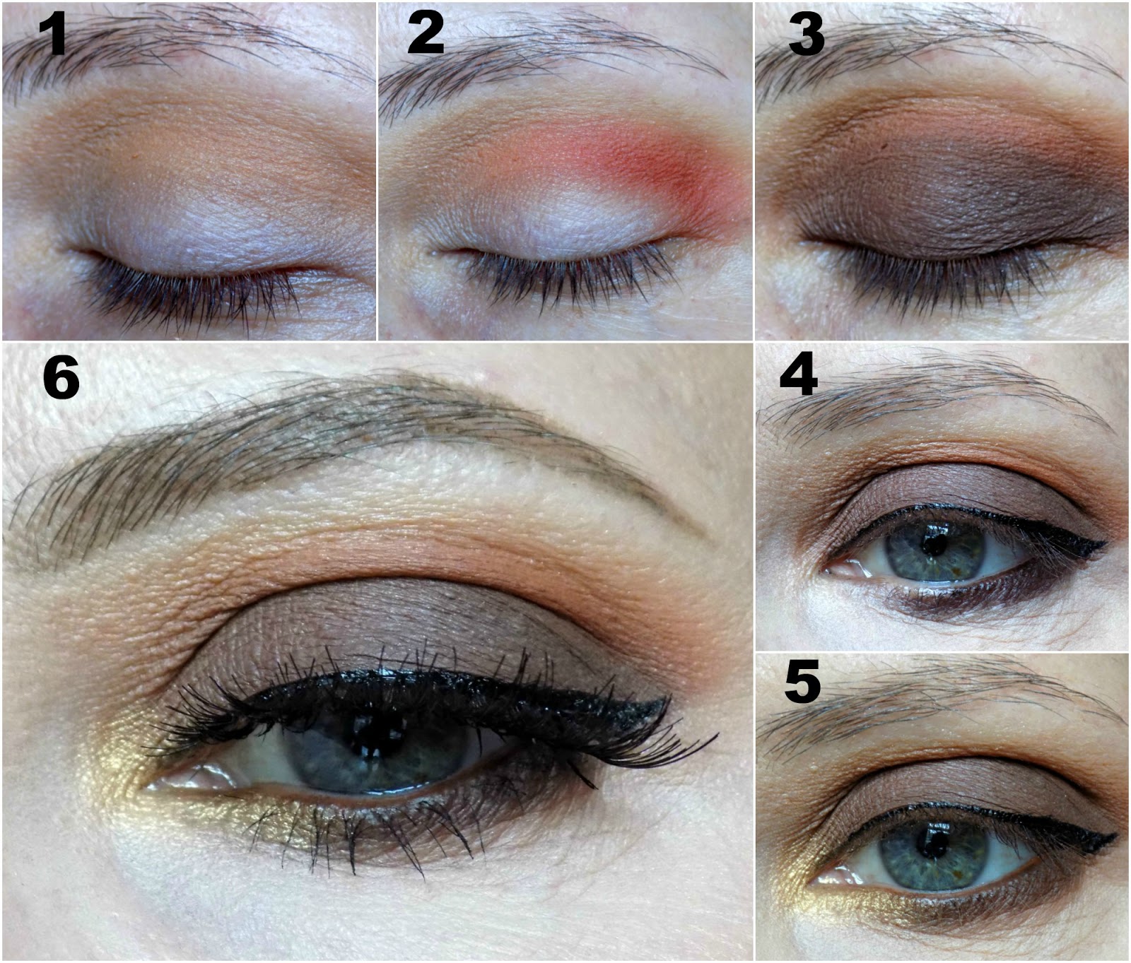 Makeup tutorial: smokey matte brown eyes and bright coral lips 