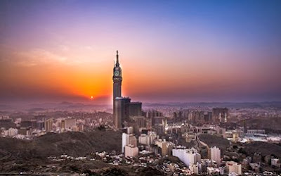 Amazing Sunset in Holy Makkah