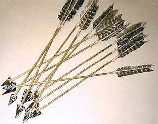 Bhisma greatly angered, immediately picked up 5 golden arrows and chanted mantras declaring tomorrow he will kill 5 pandavas with the 5 golden arrows.