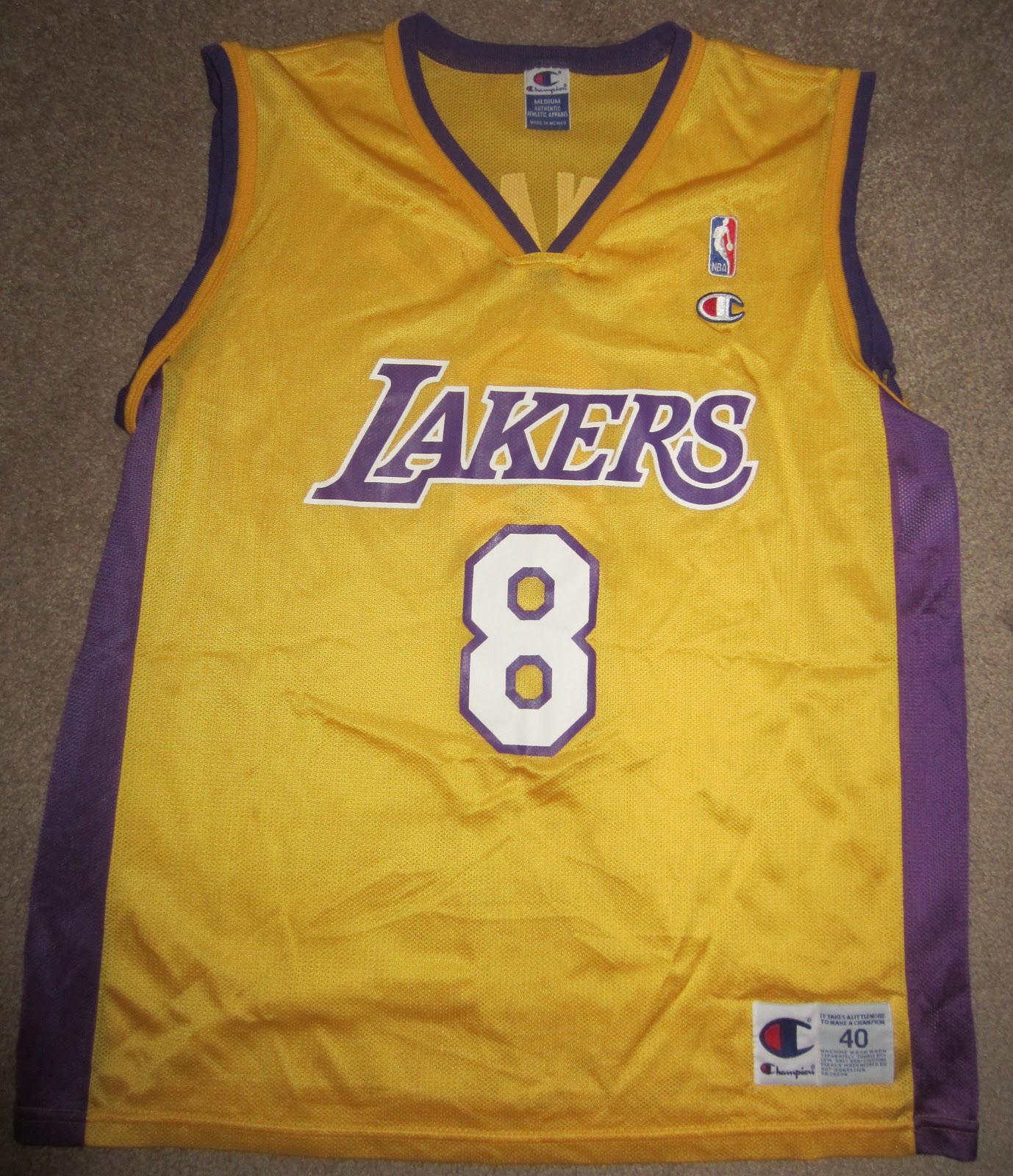 Vintage Sports Apparel Vintage Kobe Bryant Los Angeles Lakers Champion