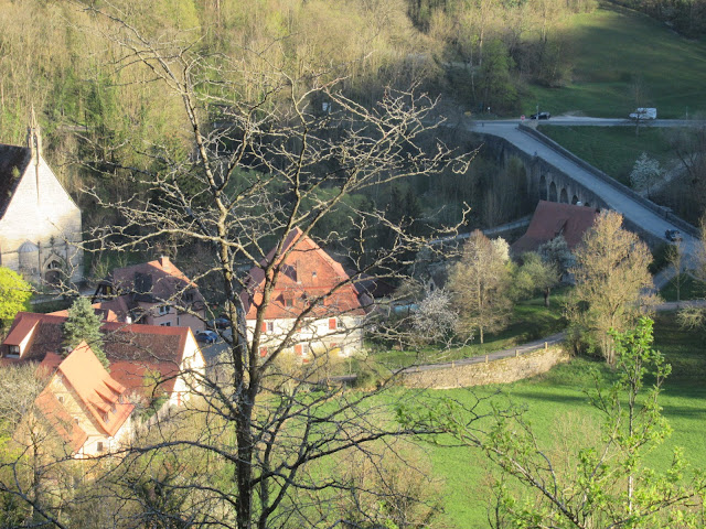 Aussicht vom Burggarten in Rothenburg ob der Tauber
