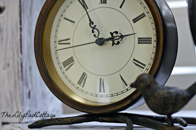 A close up of a clock