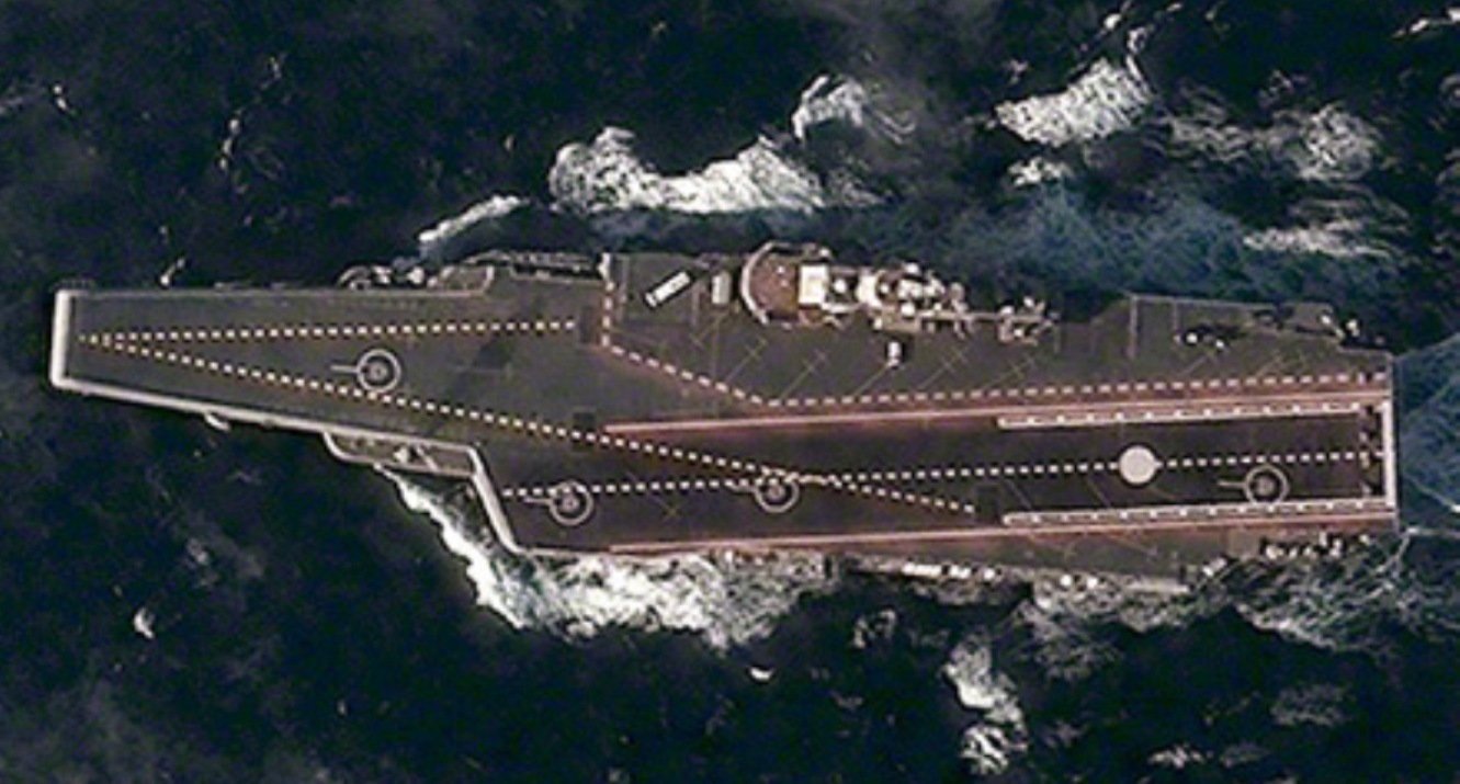 Google Earth Spotts Chinese Liaoning CV16 Aircraft Carrier Global