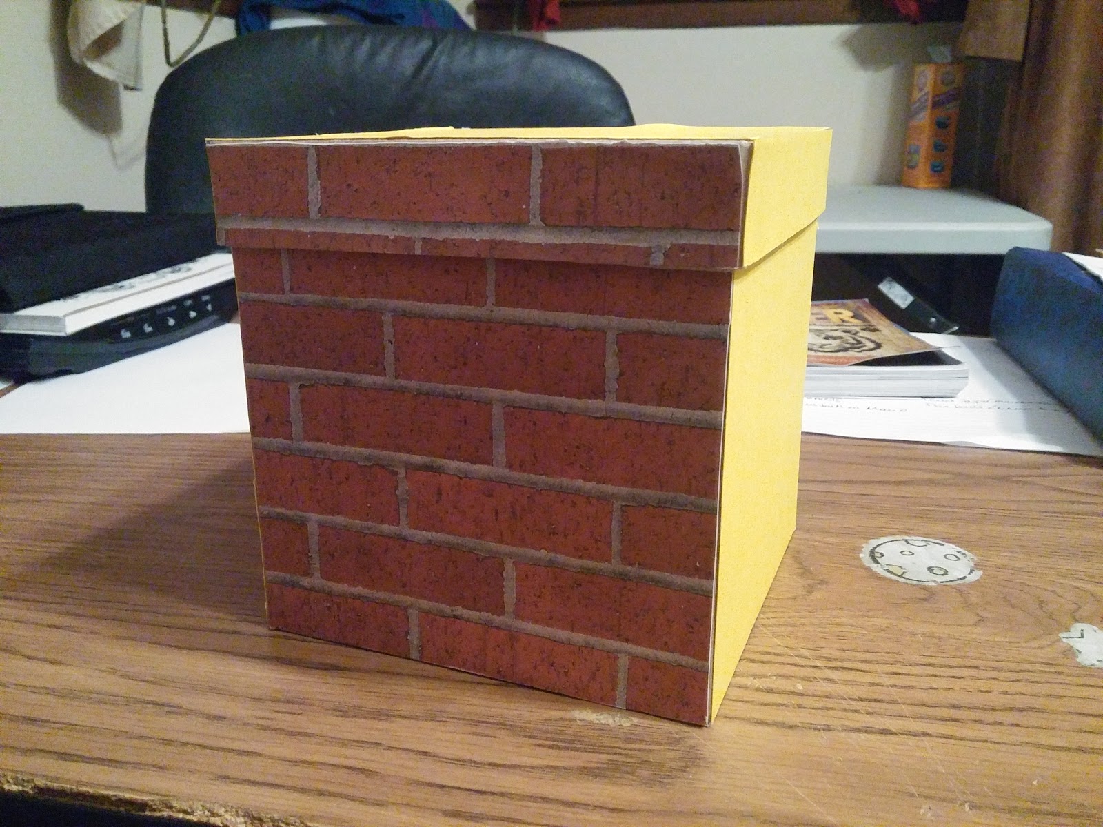 Samantha's Crafts & Ideas Blog: Super Mario Gift Box: Question Mark Block