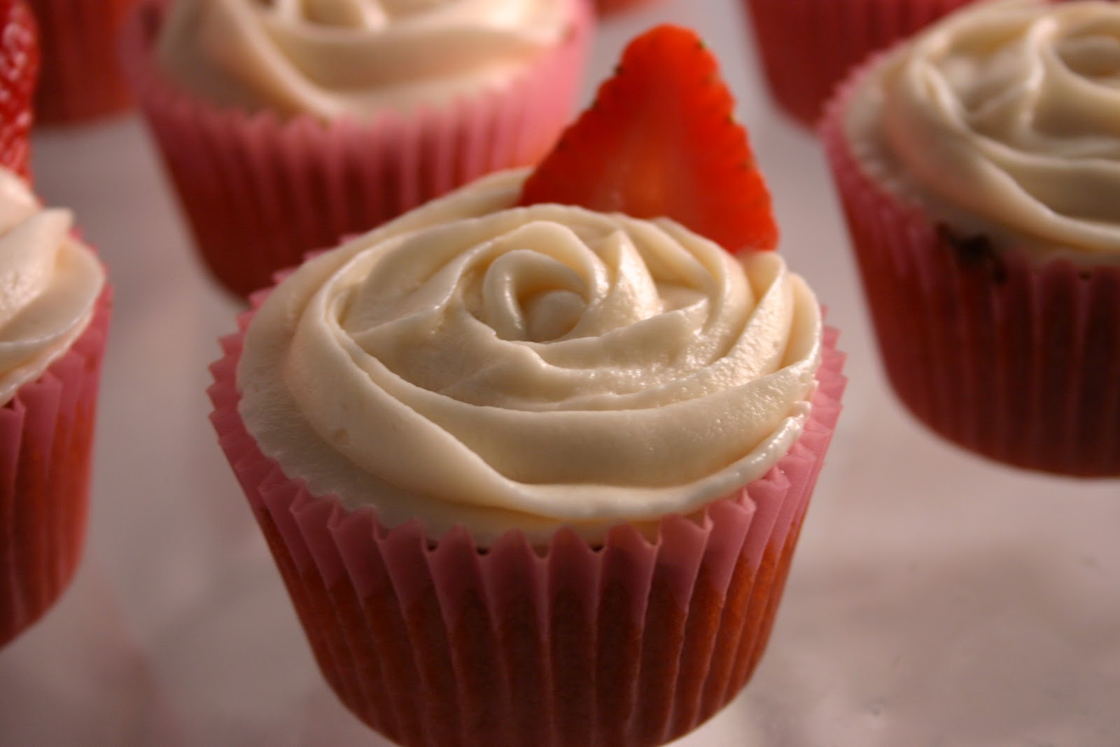 The Cupcake Hutch Strawberry Rose Wine Cupcakes