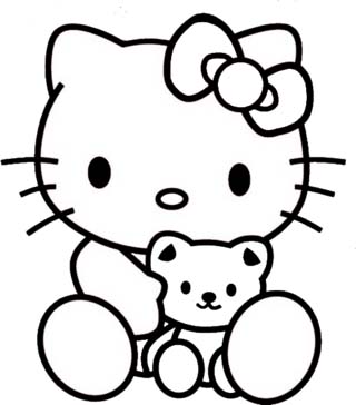 101+ Gambar Sketsa Hello Kitty Lucu HD