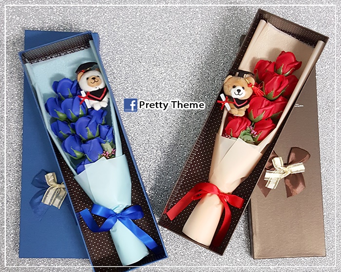 Bunga coklat bajet rm5 - Bunga Konvokesyen Dan Teddy Bear