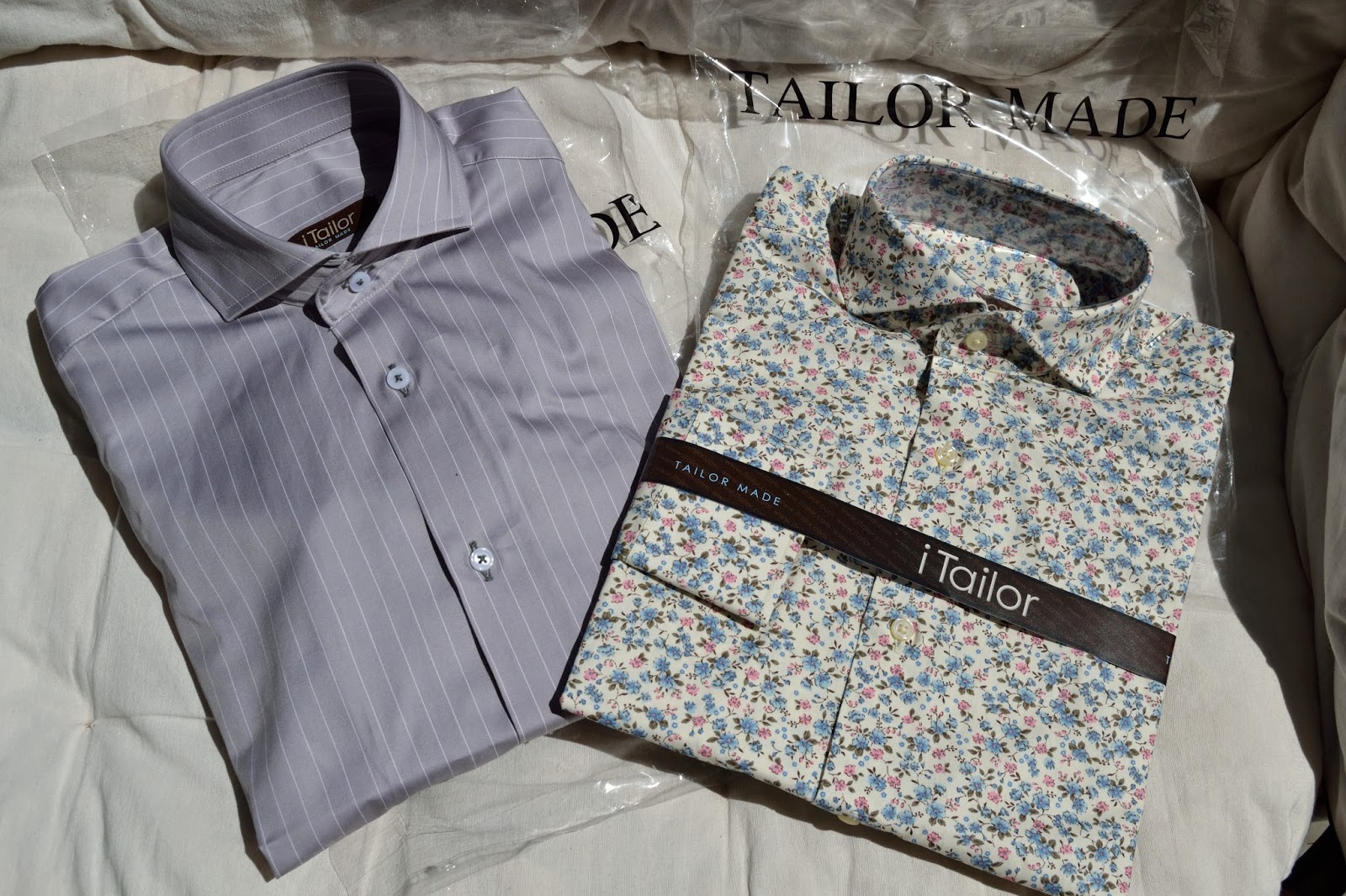 Syriously in Fashion: iTailor: Pinstripe & Micro Flowers Shirts
