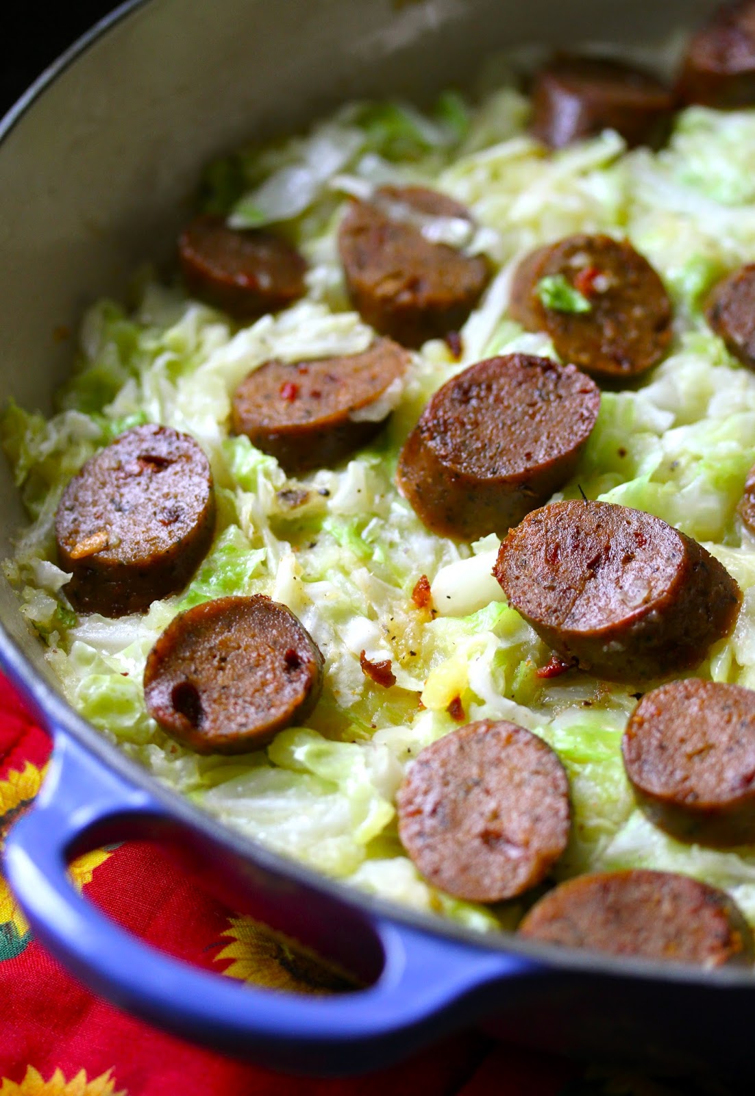 Smith's Vegan Kitchen Fried Potatoes and Cabbage