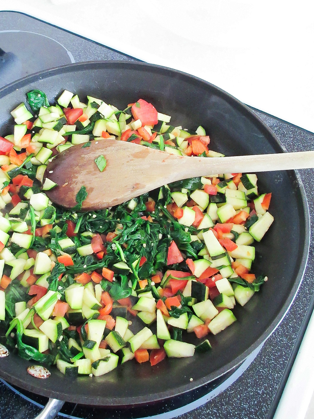 Little Red Hen Breakfast Quinoa Stirfry