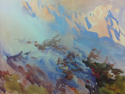 sargent singer john watercolor watercolors painting mountain fire water landscape paintings watercolours artists 1905 brooklyn museum three paper volpe nature