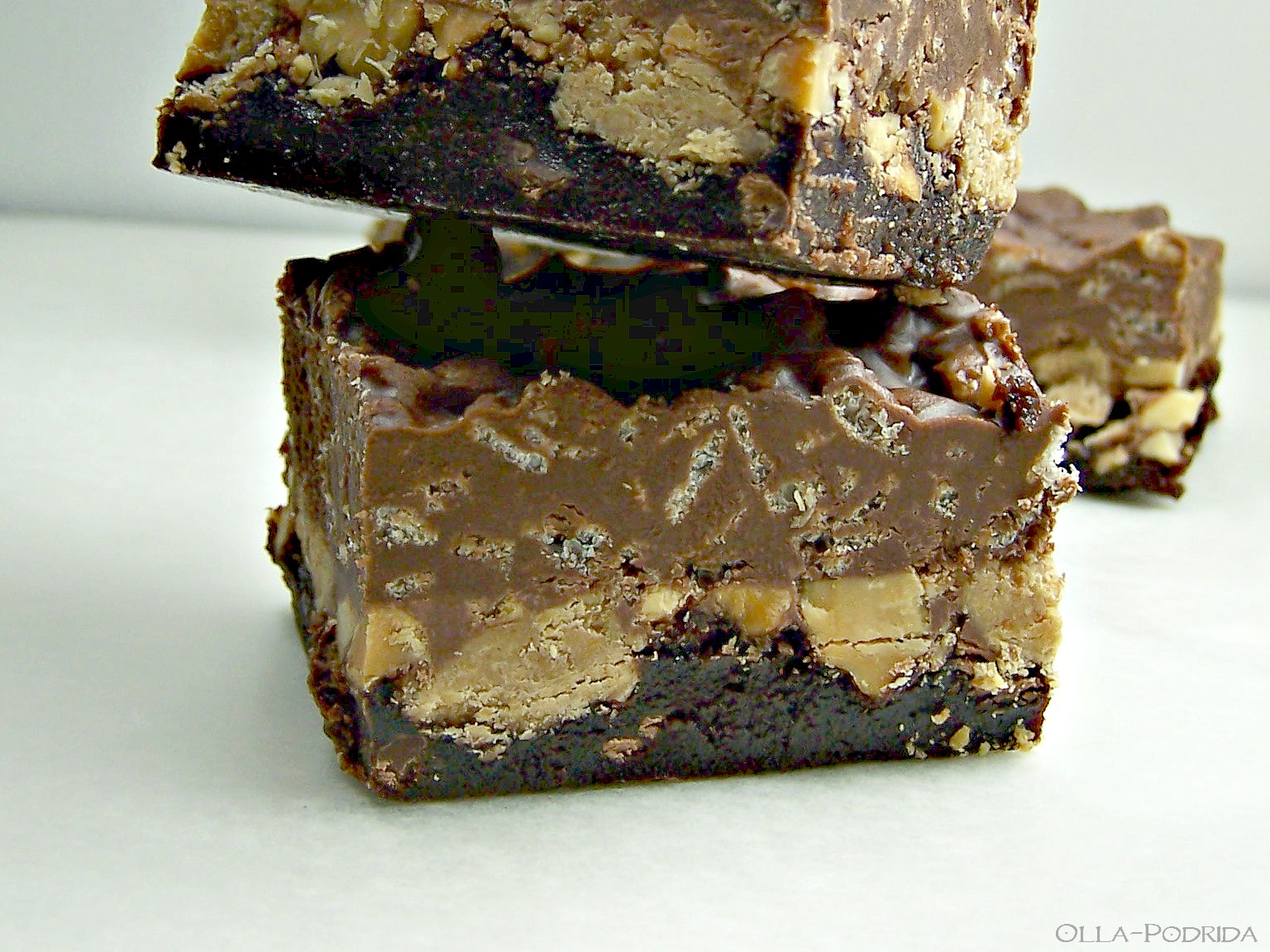 OllaPodrida Peanut Butter Cup Crack Brownies