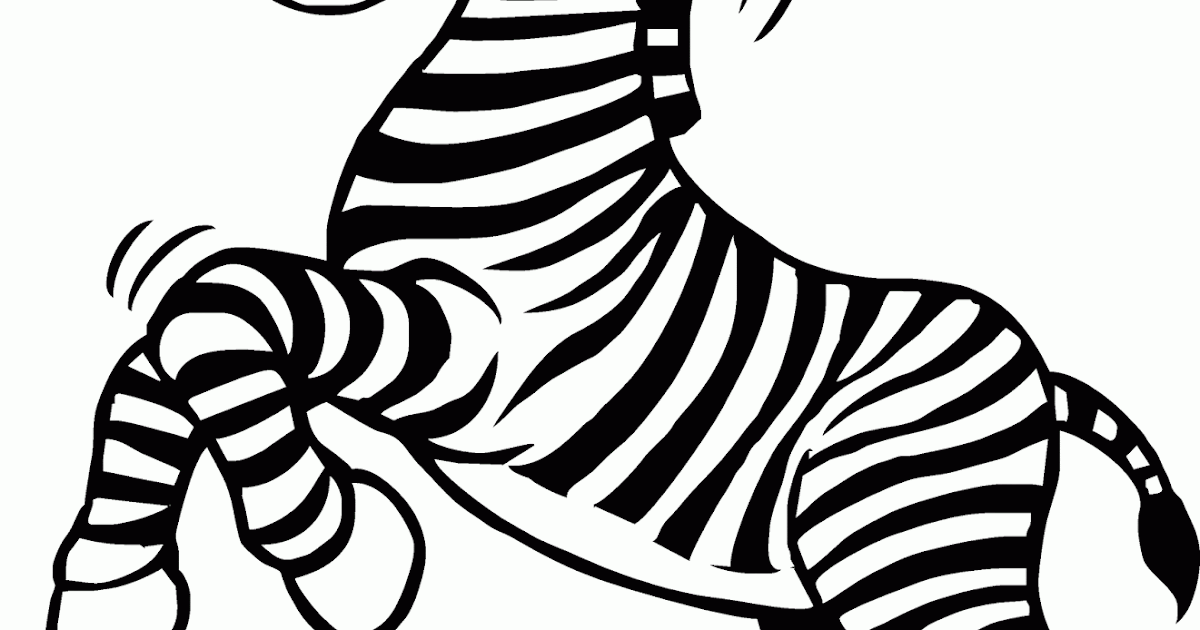 Mewarnai Gambar Zebra Tersenyum Yukk Contoh Anak PAUD