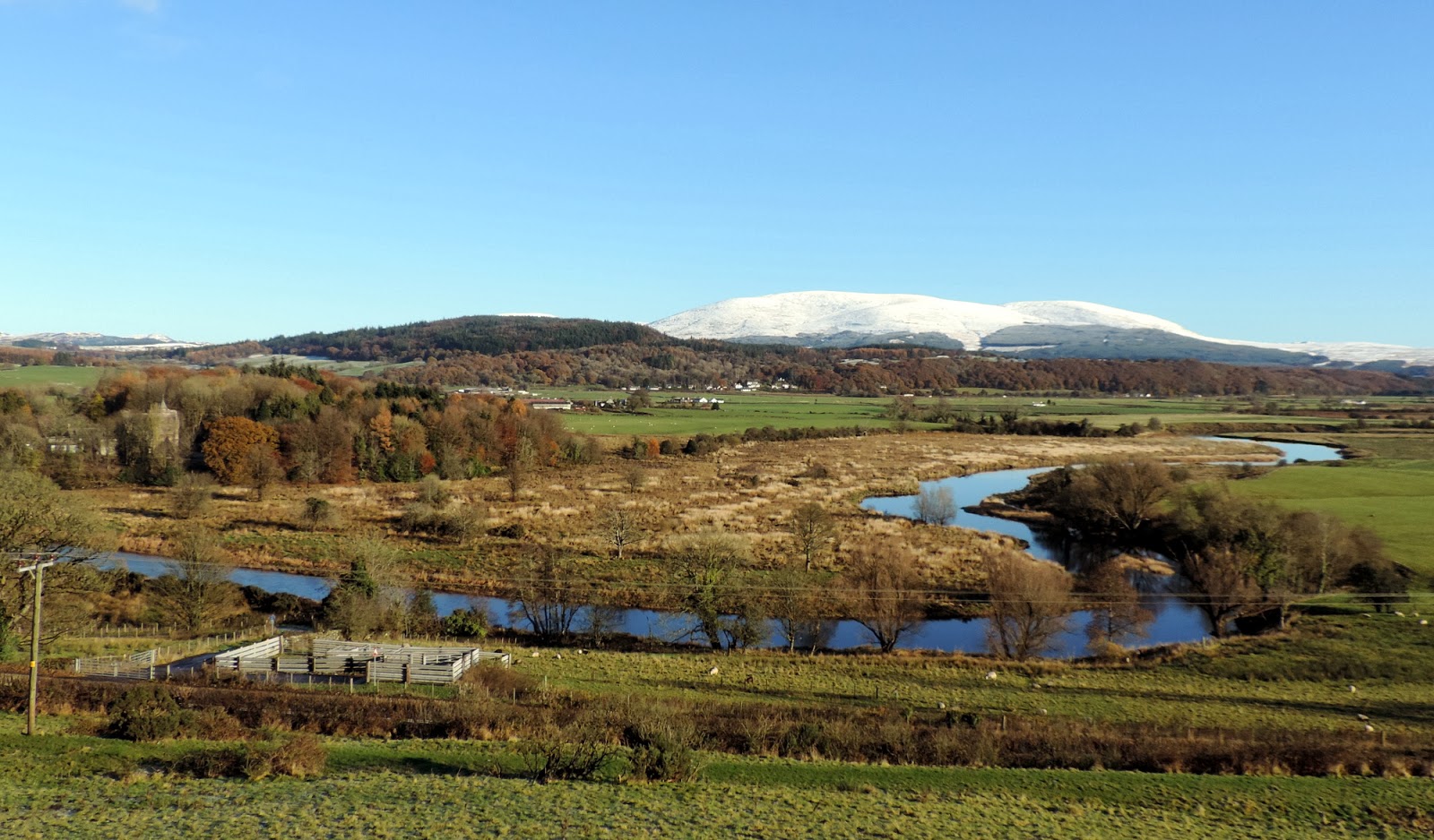 The Glebe Blog First snow over Newton Stewart November 2013