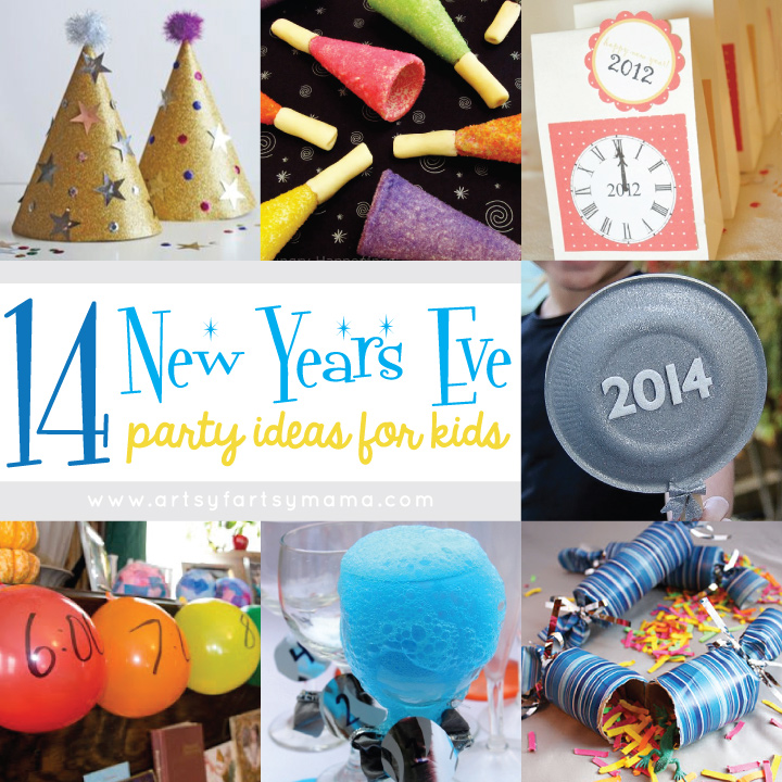 14 New Years Eve Party Ideas for Kids at artsyfartsymama.com