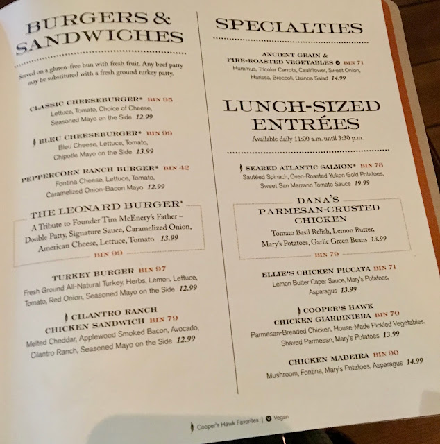 The Gluten & DairyFree Review Blog Cooper's Hawk Winery & Restaurant