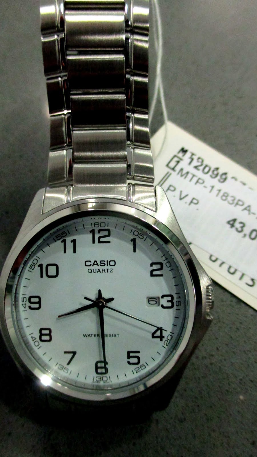 Reloj Casio, caballero, acero, calendario...
