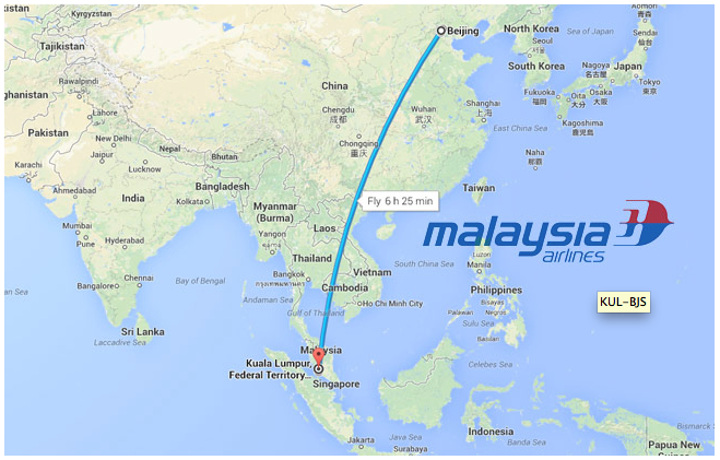 Pesawat MAS MH370 ke Beijing dilaporkan hilang